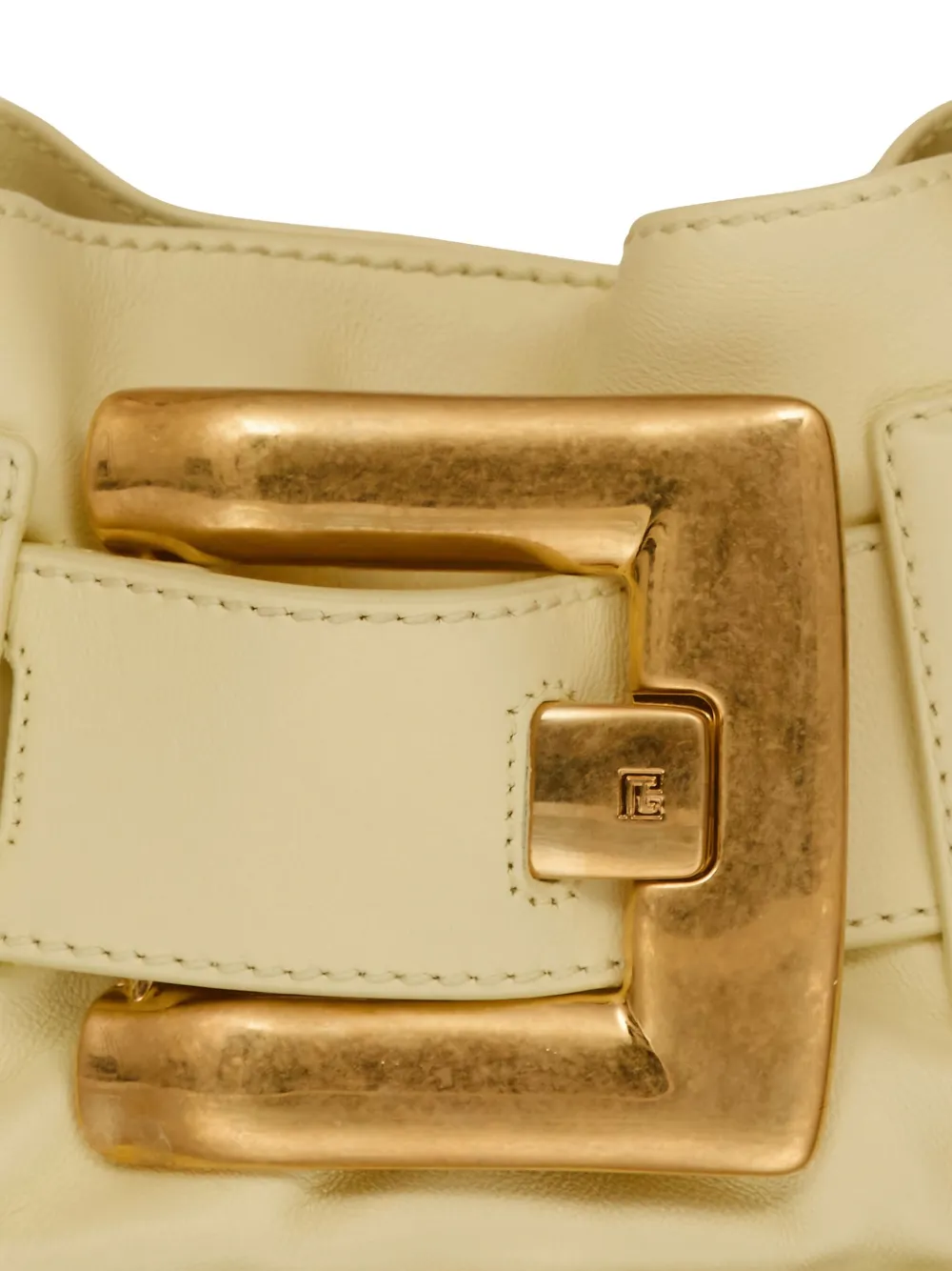 Balmain Anthem mini-clutch Beige