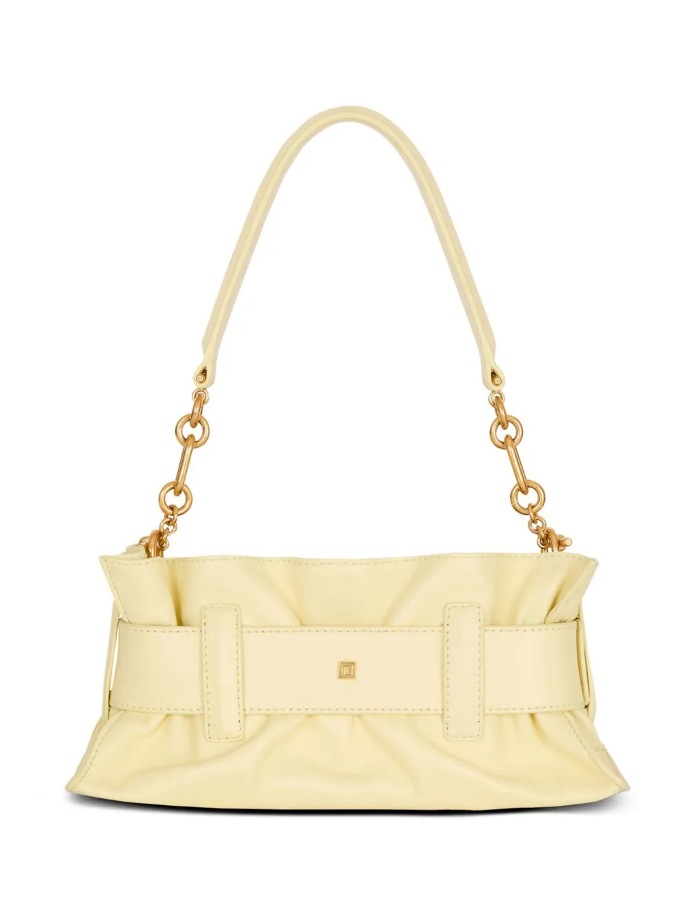  Balmain Mini Anthem Clutch Bag - Neutrals 