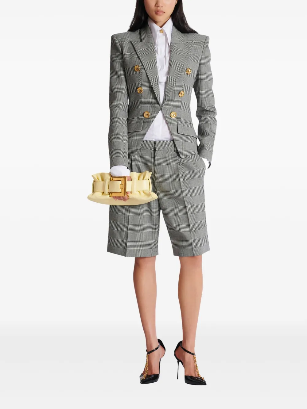 Balmain Anthem mini-clutch - Beige