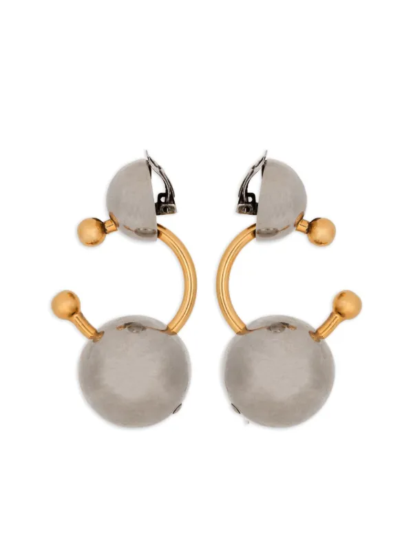 Balmain Sphere-detail Earrings in Silver