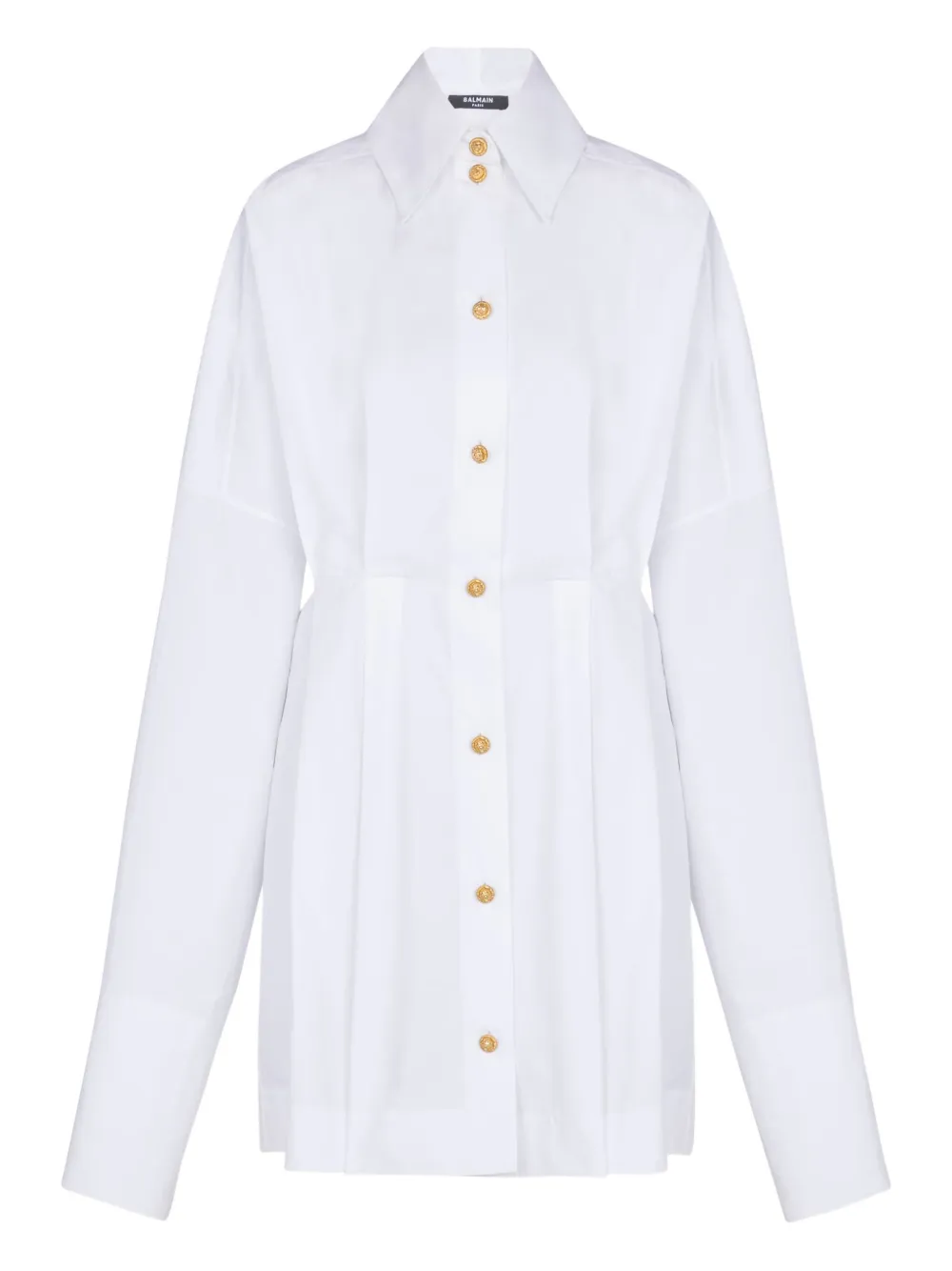 Balmain Chemisier con bottoni - Bianco