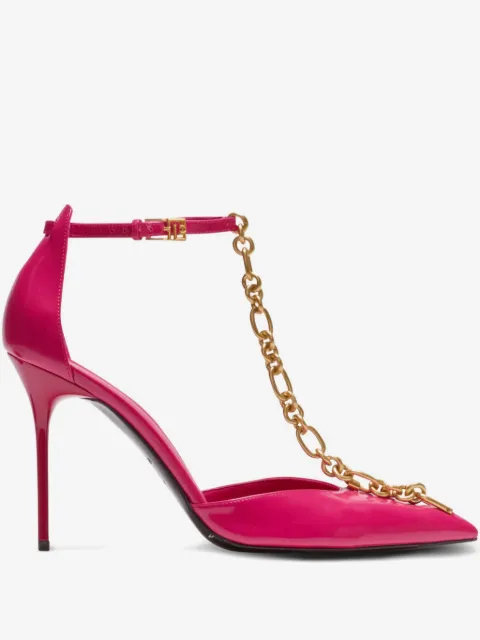 Balmain Sync shiny lambskin stilettos