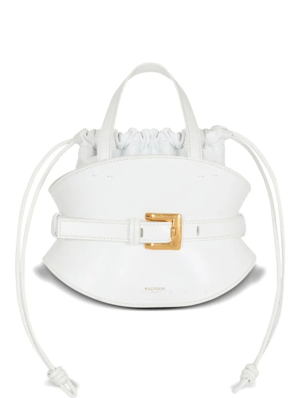 Balmain Borsa tote con cintura - Bianco