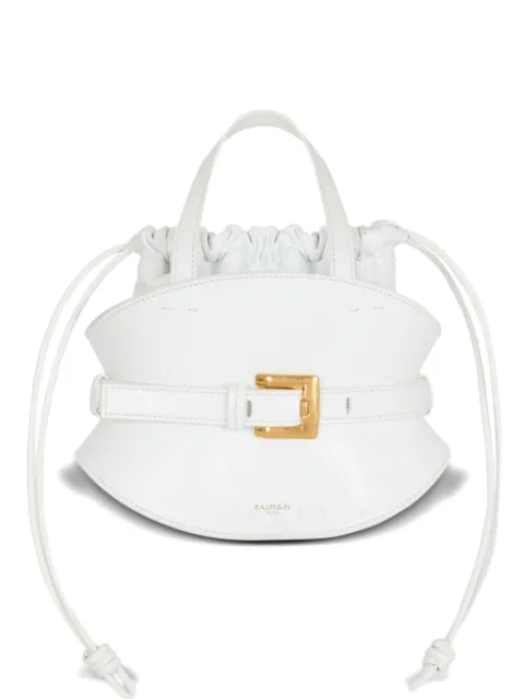 Balmain mini belted-detail tote bag