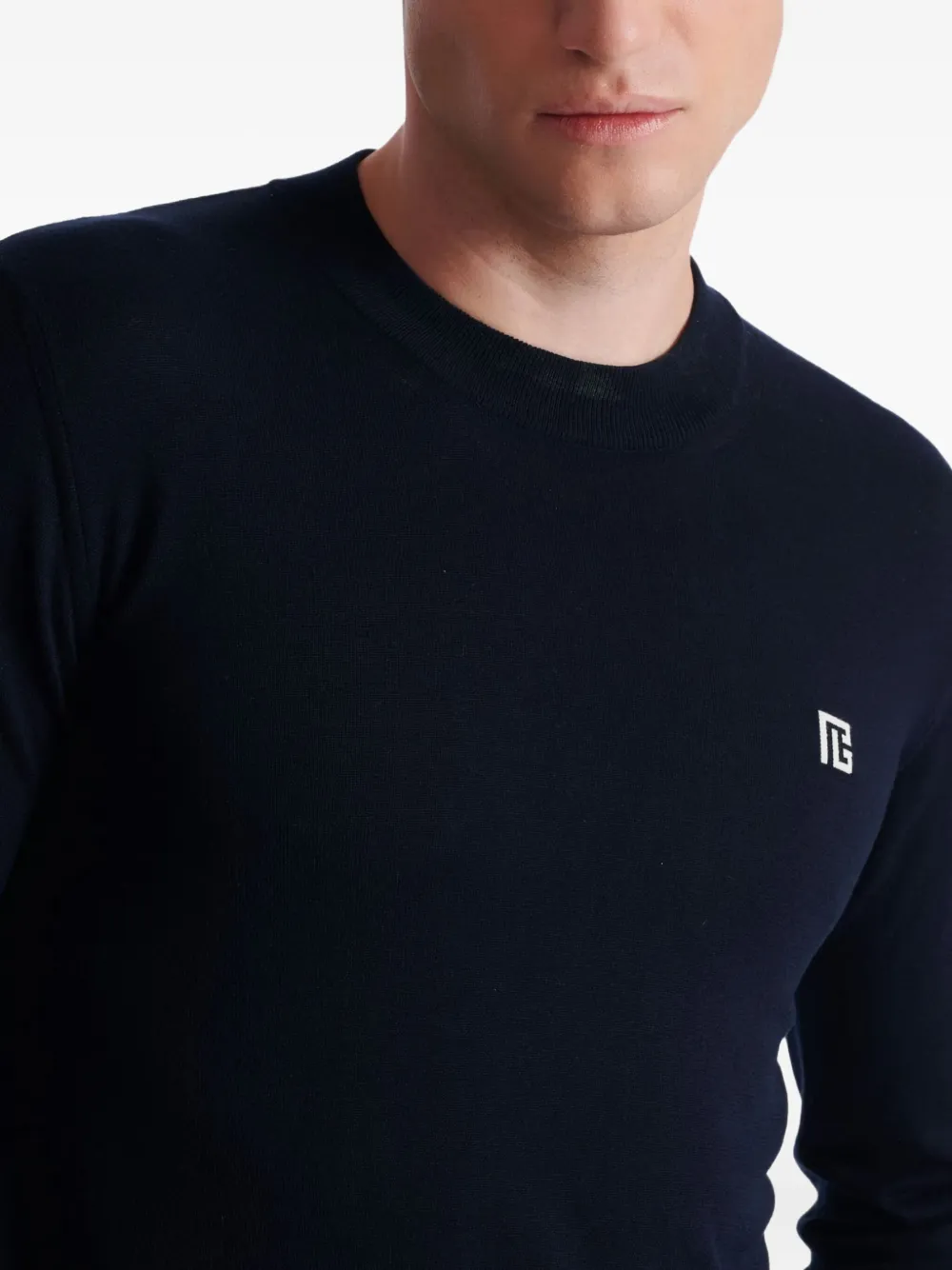 Balmain Trui met ronde hals Blauw
