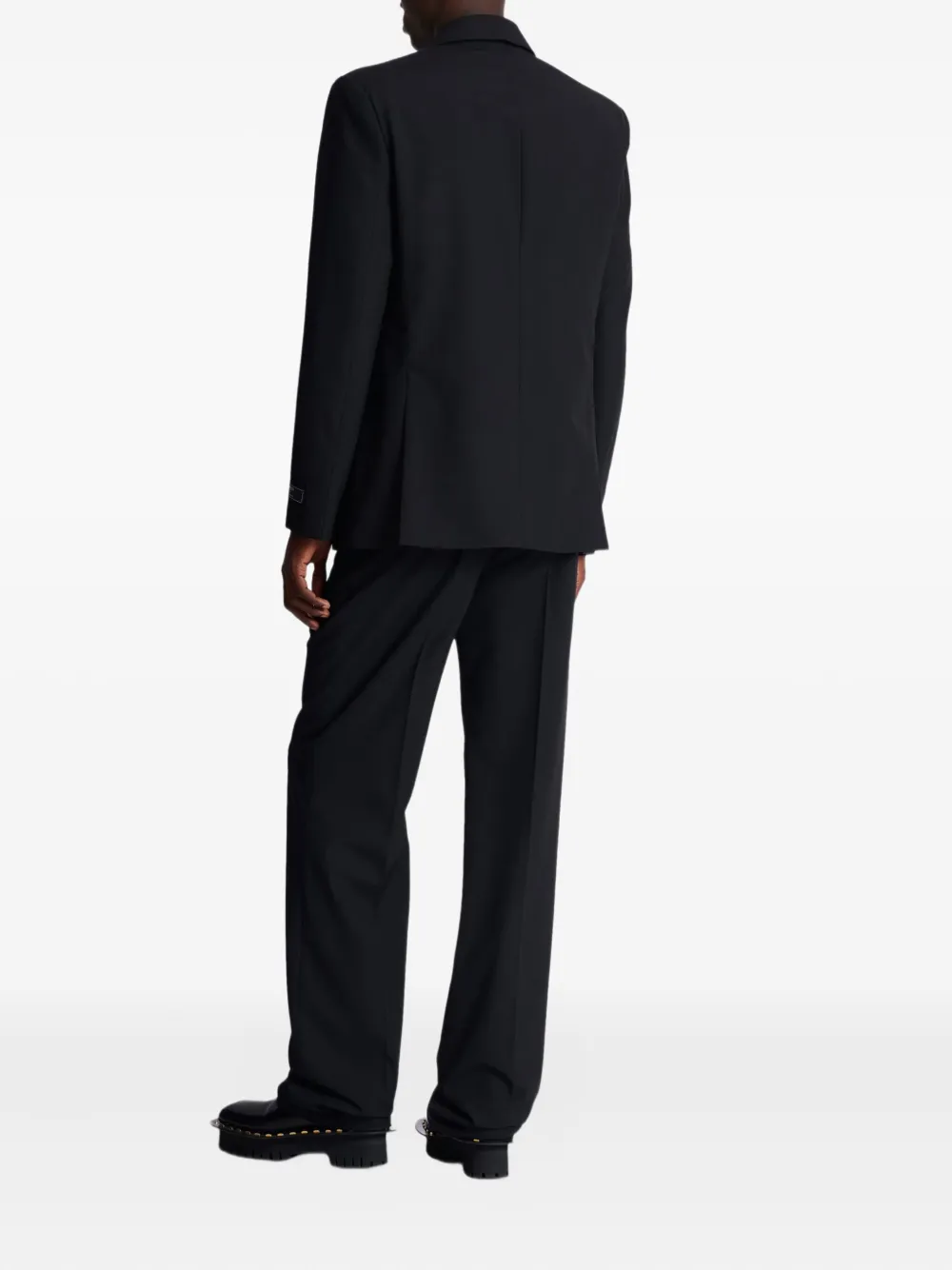 Balmain Blazer met gekerfde revers Zwart