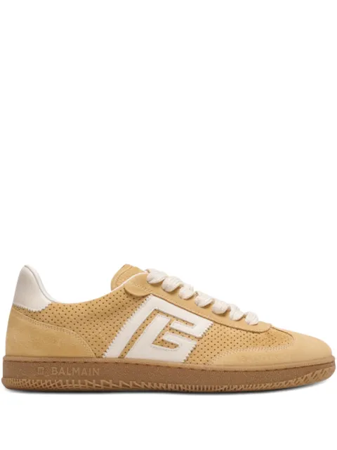 Balmain Swan perforated-detail sneakers