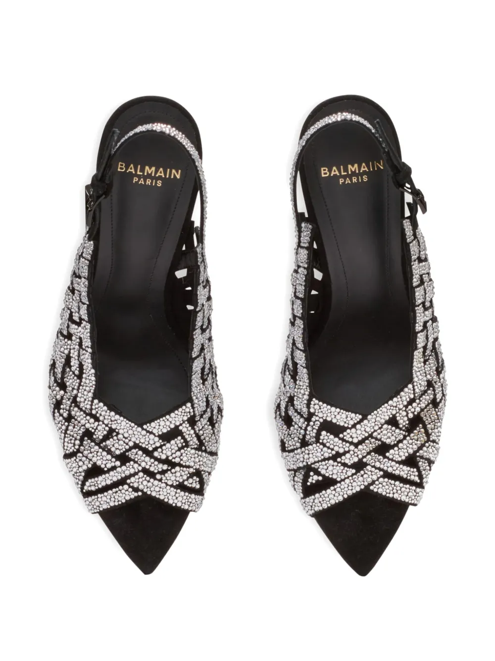 Balmain Sandalen met strasdetail Zwart