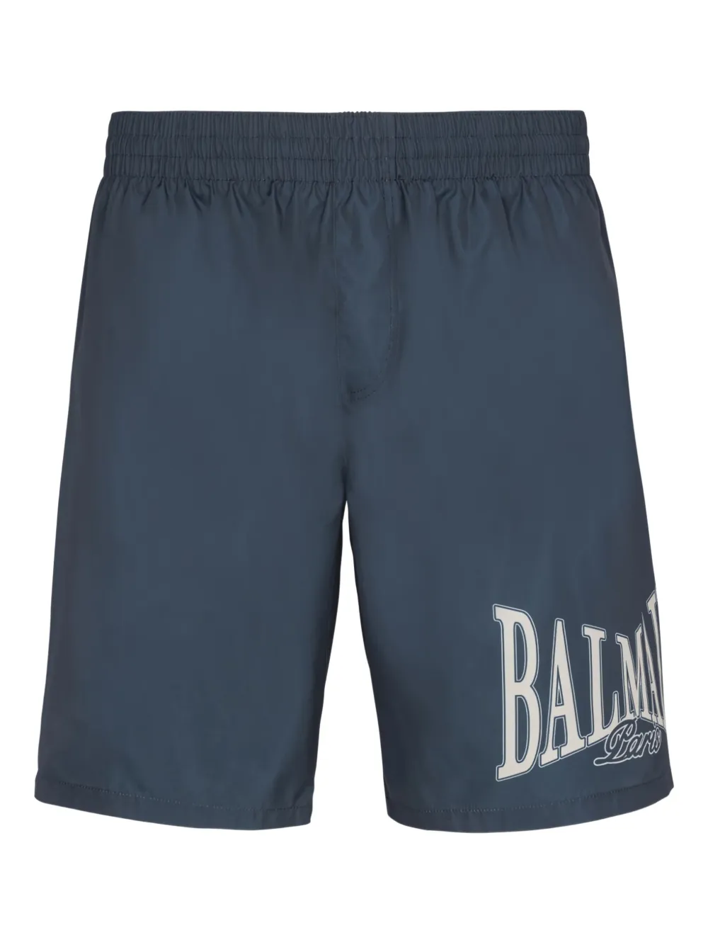 Balmain Costume da bagno con logo College - Blu