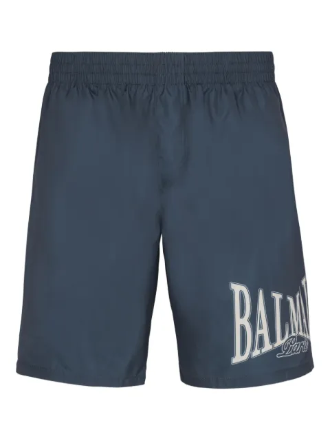 Balmain shorts de playa con logo College