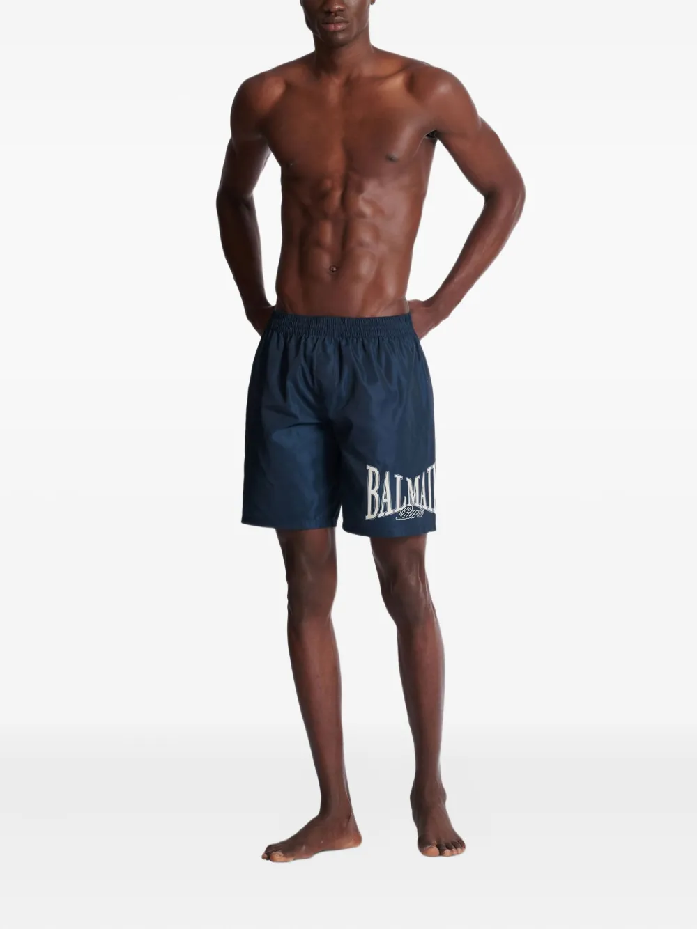 Balmain College zwembroek met logo Blauw