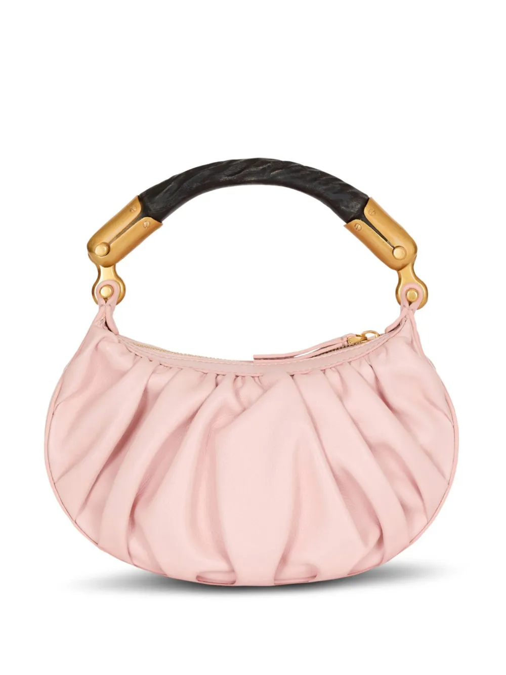 Balmain Ebene mini-shopper van kalfsleer Roze