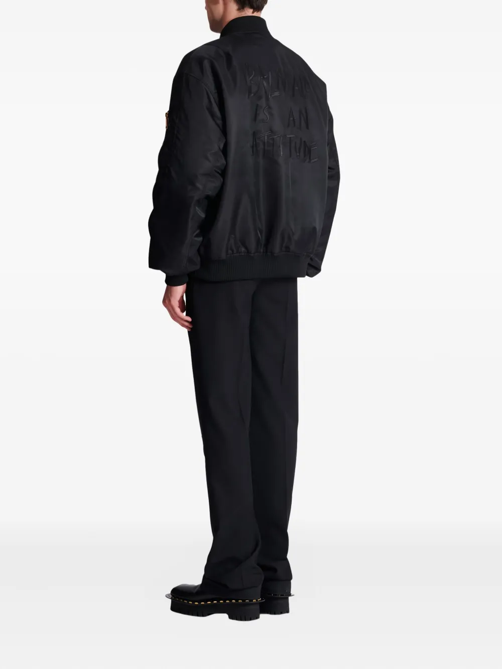 Balmain Bomberjack met klepzakken Zwart