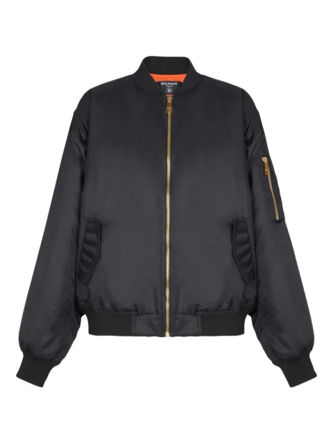 Balmain flap-pockets bomber jacket