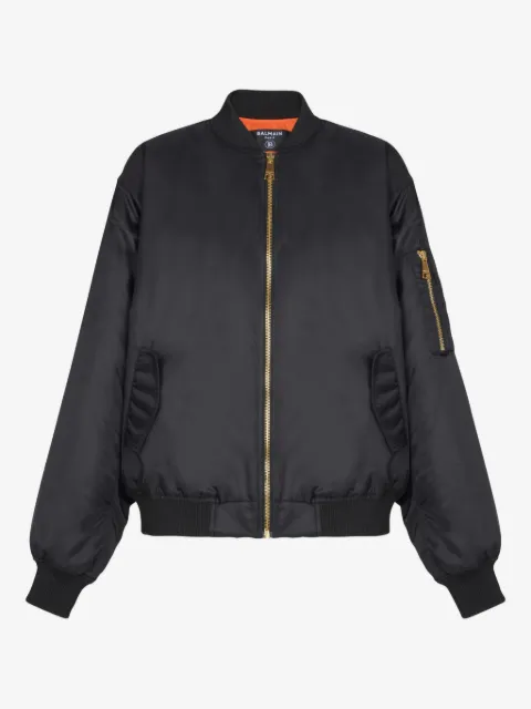 Balmain flap-pockets bomber jacket