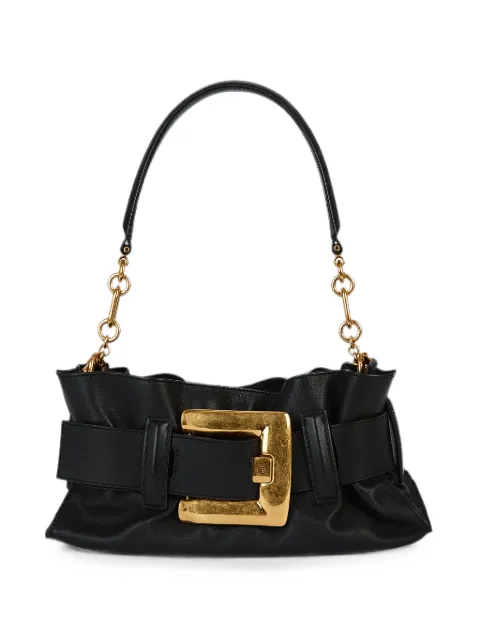 Balmain mini Anthem buckled leather shoulder bag