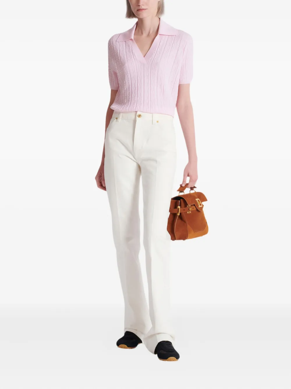  Balmain Flared-leg Jeans - White 