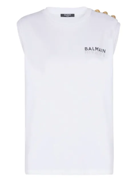 Balmain top con detalle de botones