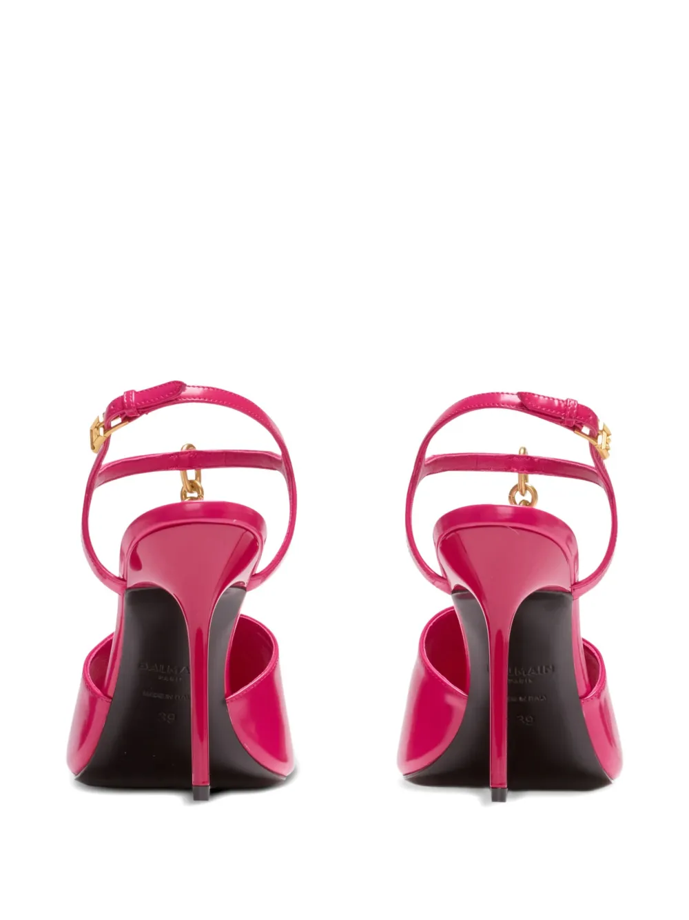 Balmain 95 mm Sync sandalen met puntige neus Roze