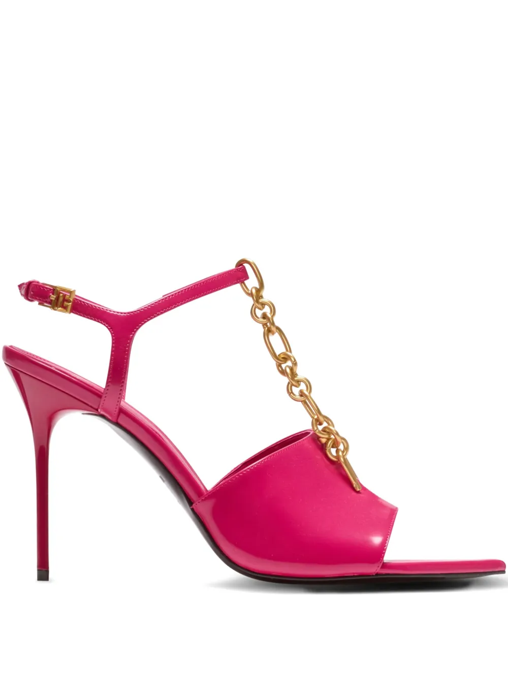 Balmain 95mm Sync Pointed-toe Sandals In Pink