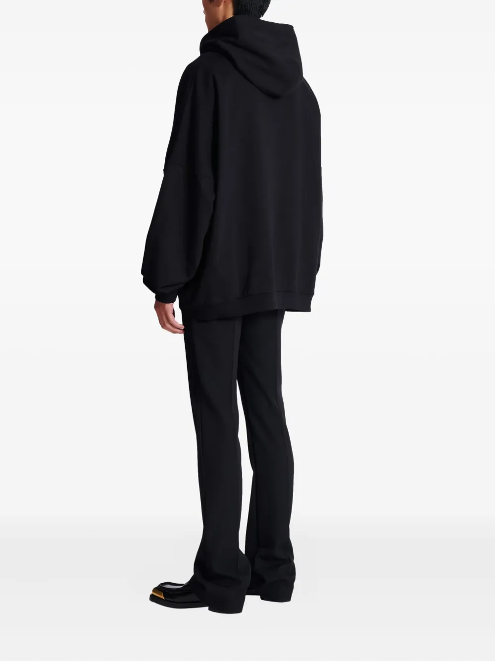 Balmain Katoenen hoodie Zwart
