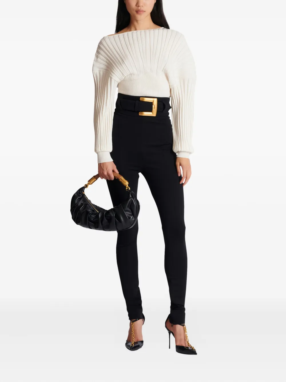 Balmain Long-sleeve Sweater - White 