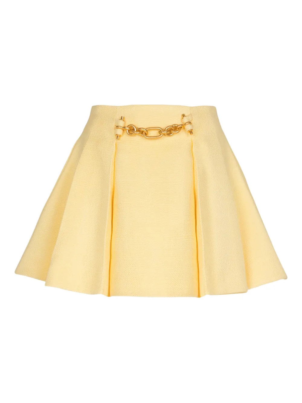 Balmain Minigonna con catena - Giallo