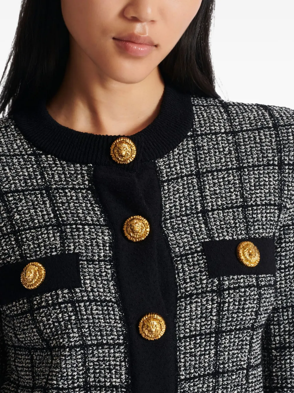 Balmain Jack met knoopsluiting Zwart