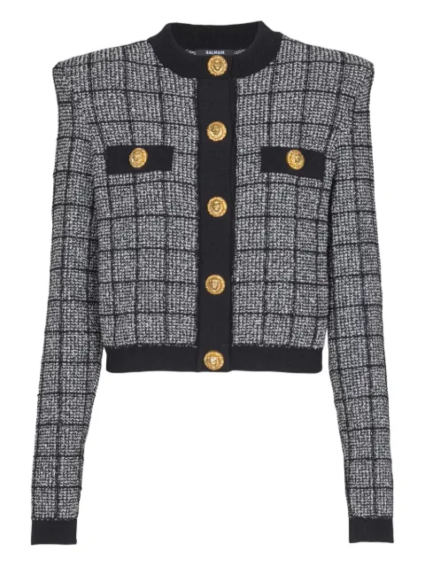 Balmain button-fastening jacket