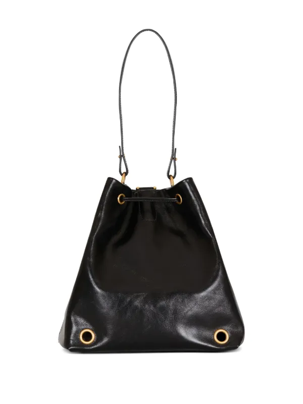 balmain mini backpack Balmain logo-plaque Backpack | Black