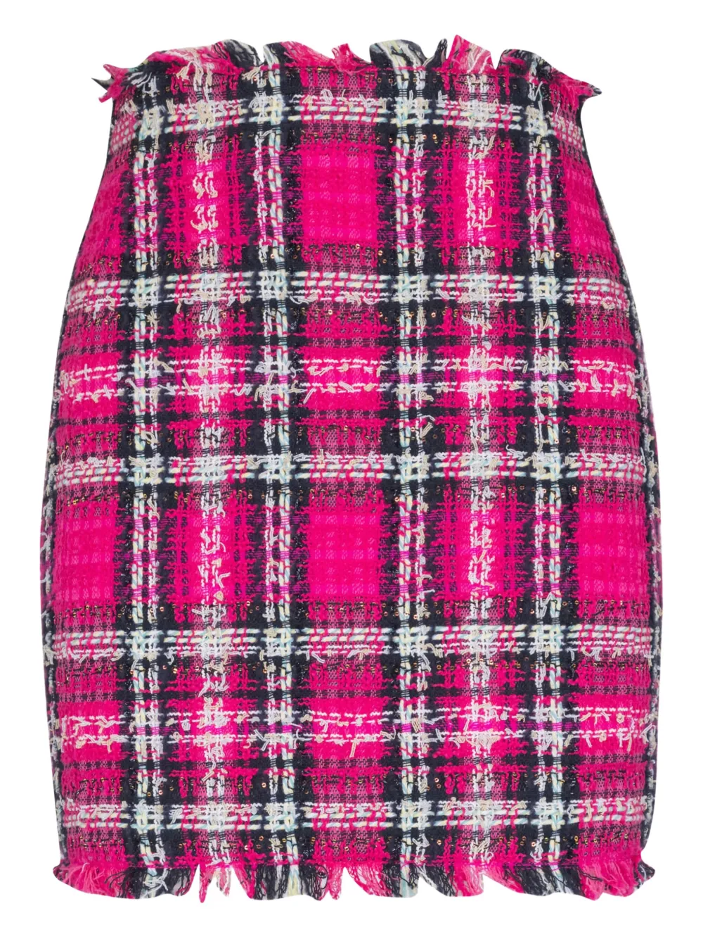 Balmain Glitter-detail Mini Skirt In Pink