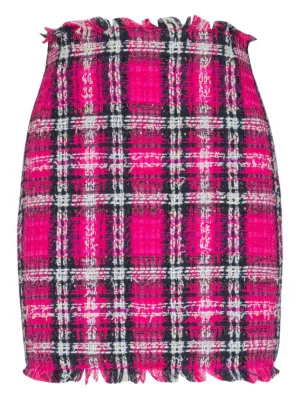 Burberry Mini checked-pattern Pleated Skirt | Neutrals | FARFETCH