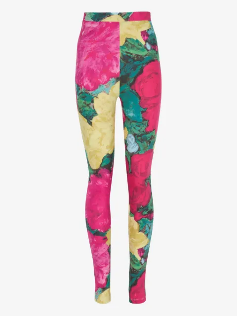 Balmain floral-print leggings