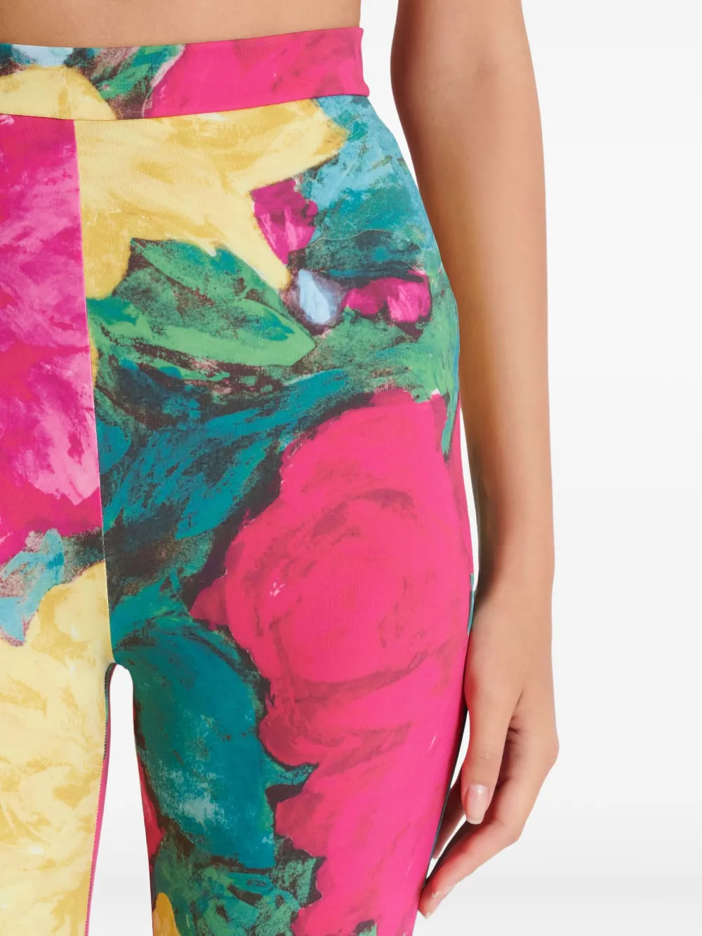 Balmain Legging met bloemenprint Roze