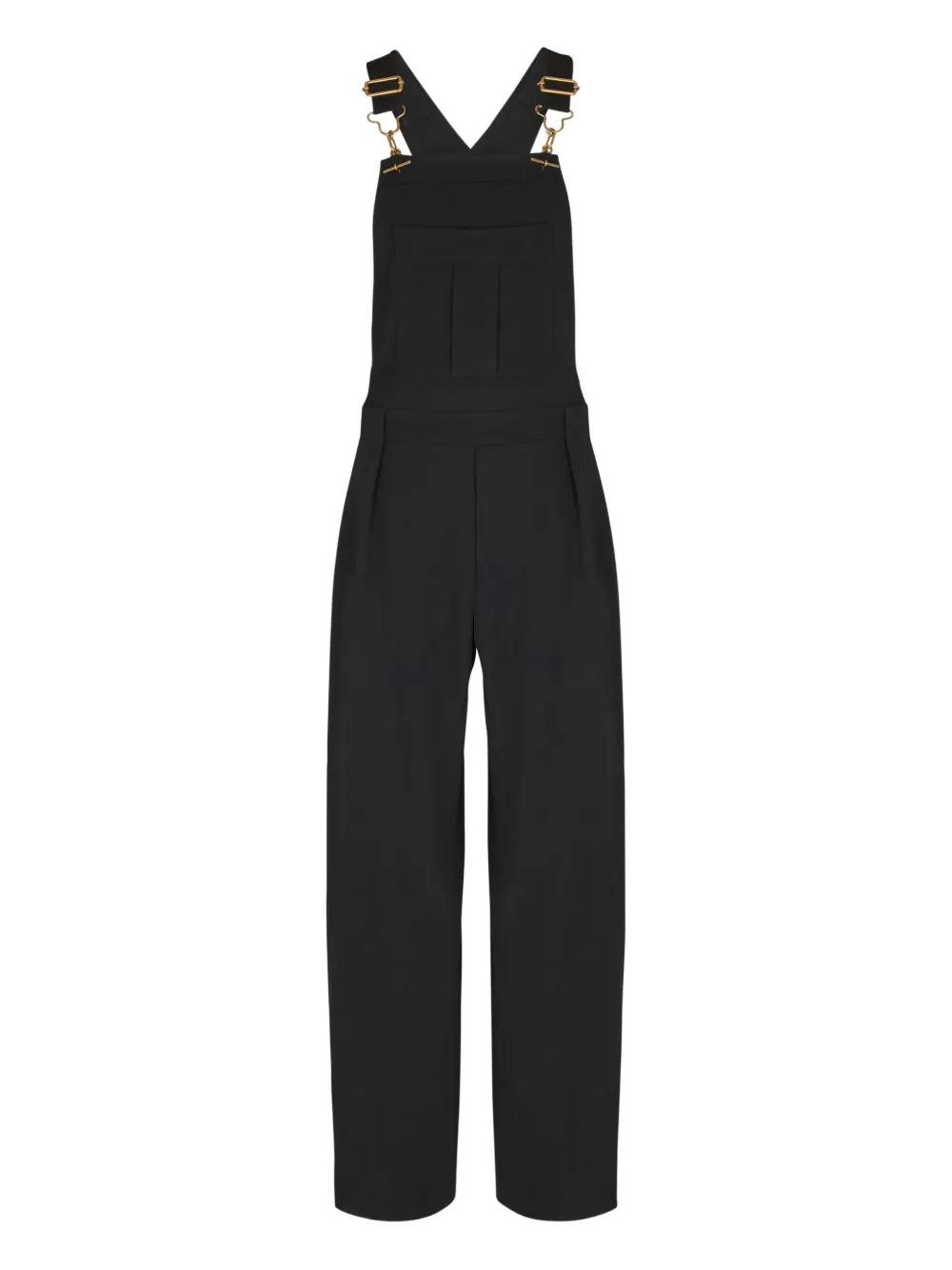 Balmain Jumpsuit mit T-Verschluss - Schwarz