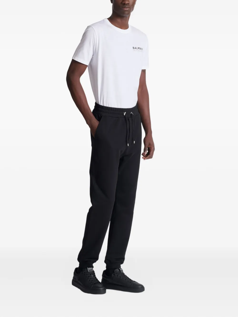 Balmain Trainingsbroek met trekkoord en logodetail Zwart
