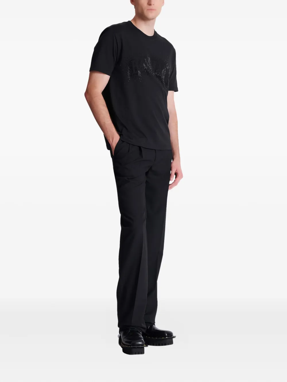 Crystal-Embellishment T-Shirt
