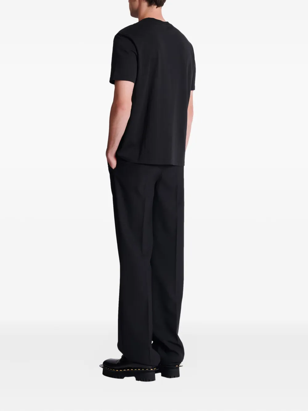 Balmain T-shirt verfraaid met kristallen Zwart