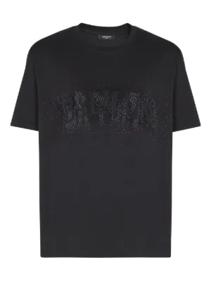 Maison Margiela Camiseta Com Logo Bordado | Preto | FARFETCH BR