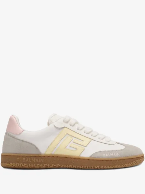 Balmain Swan trainers in calfskin and nylon