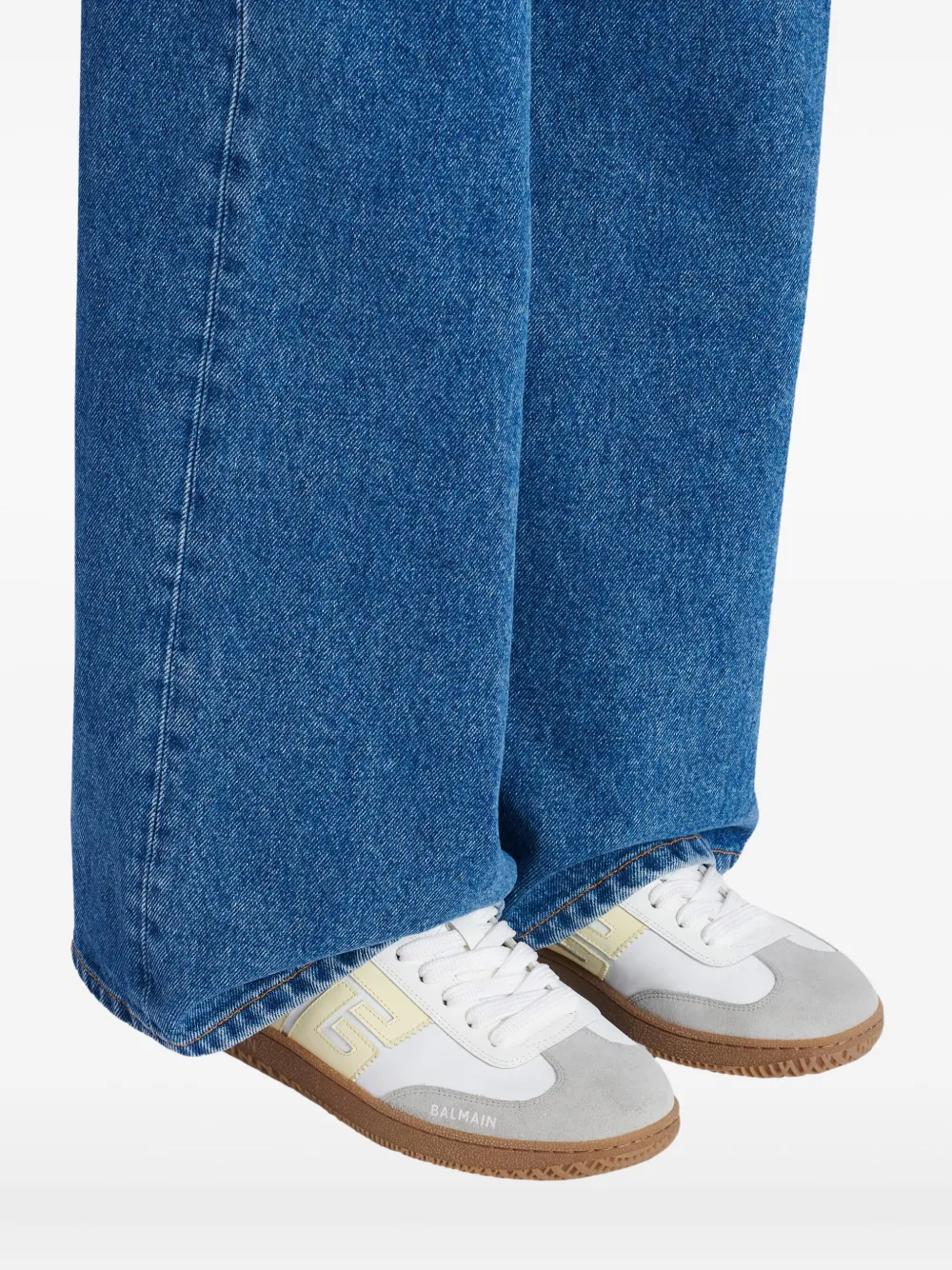 Balmain Swan sneakers met logodetail Wit