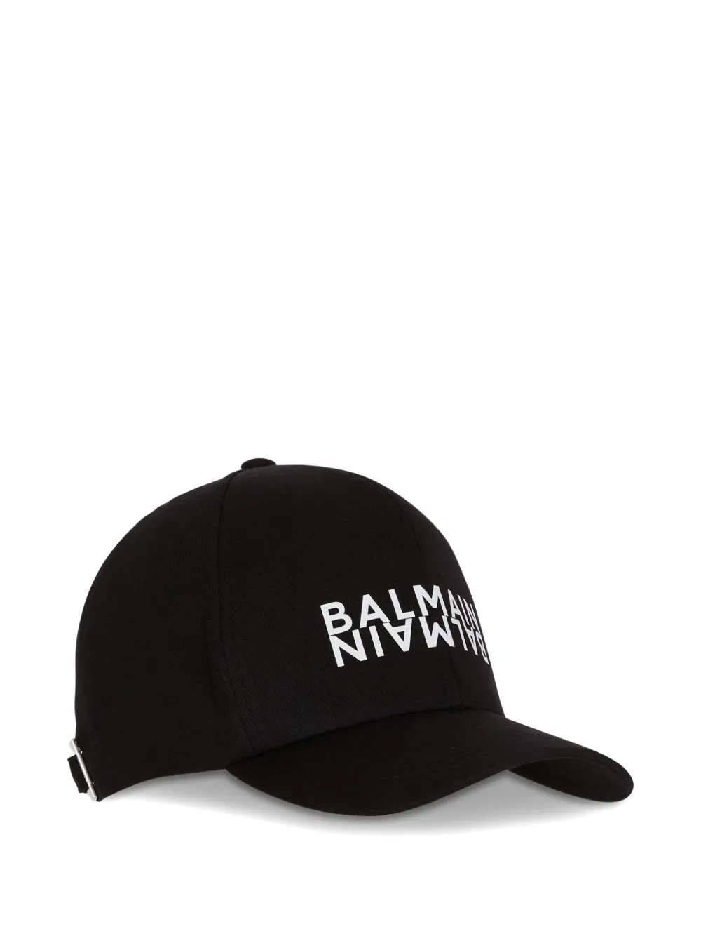  Balmain Gorra Estampada - Negro 