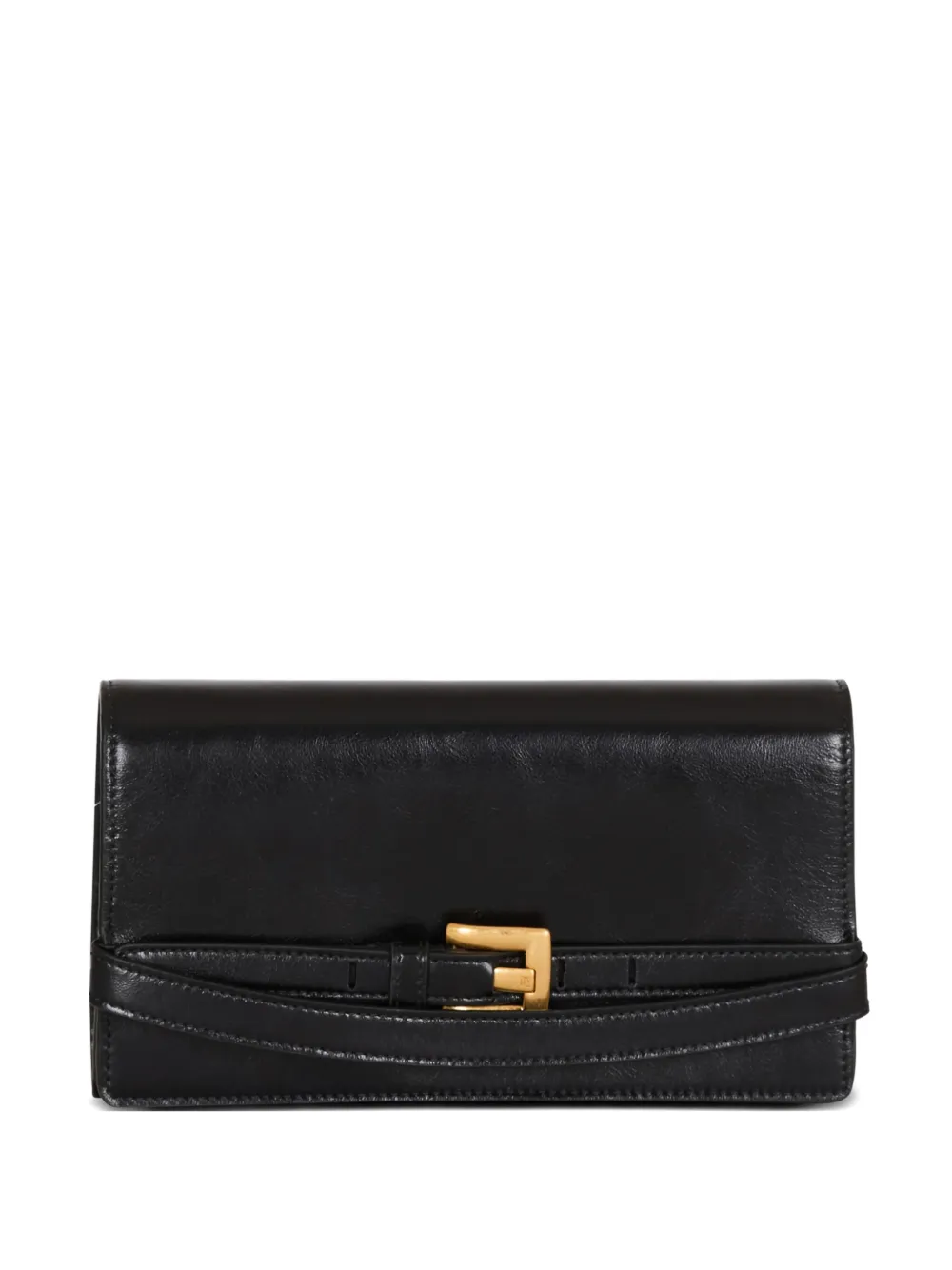 Balmain Belt-detail Clutch Bag In Black