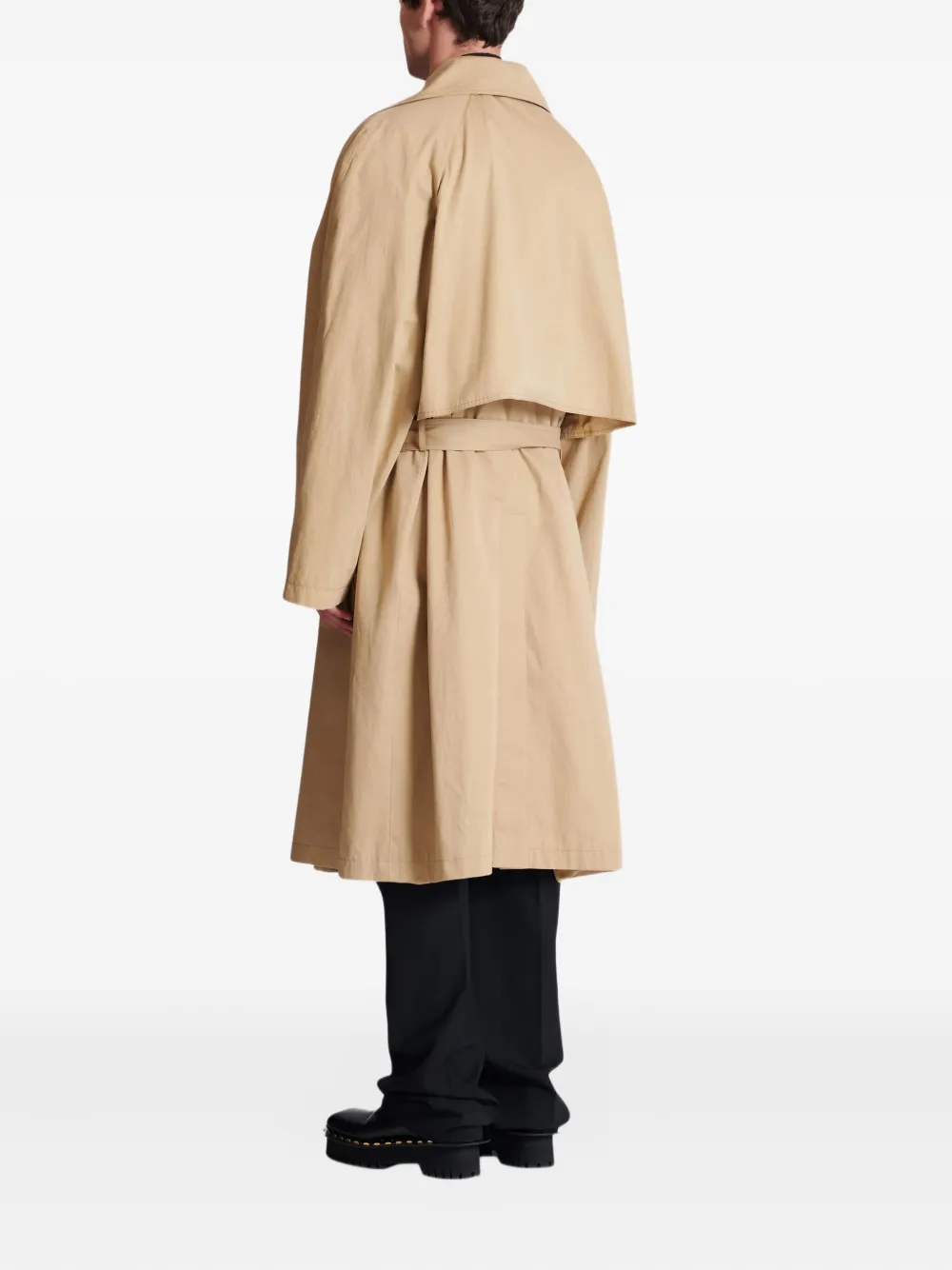 Balmain Trenchcoat met ceintuur Beige