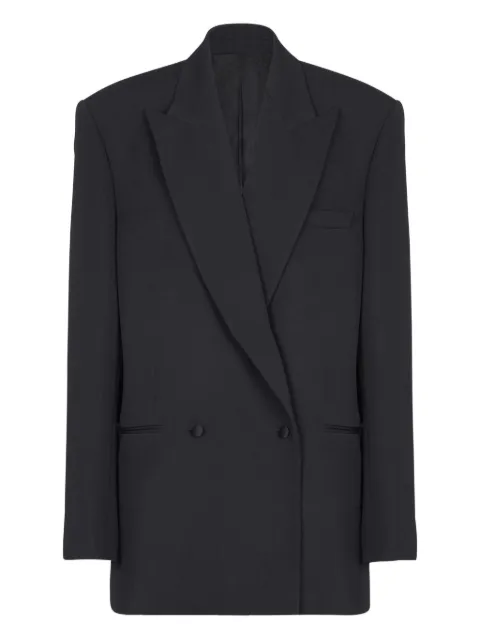 Balmain grain-de-poudre double-breasted blazer