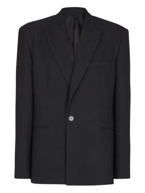 Balmain blazer con botones y monograma