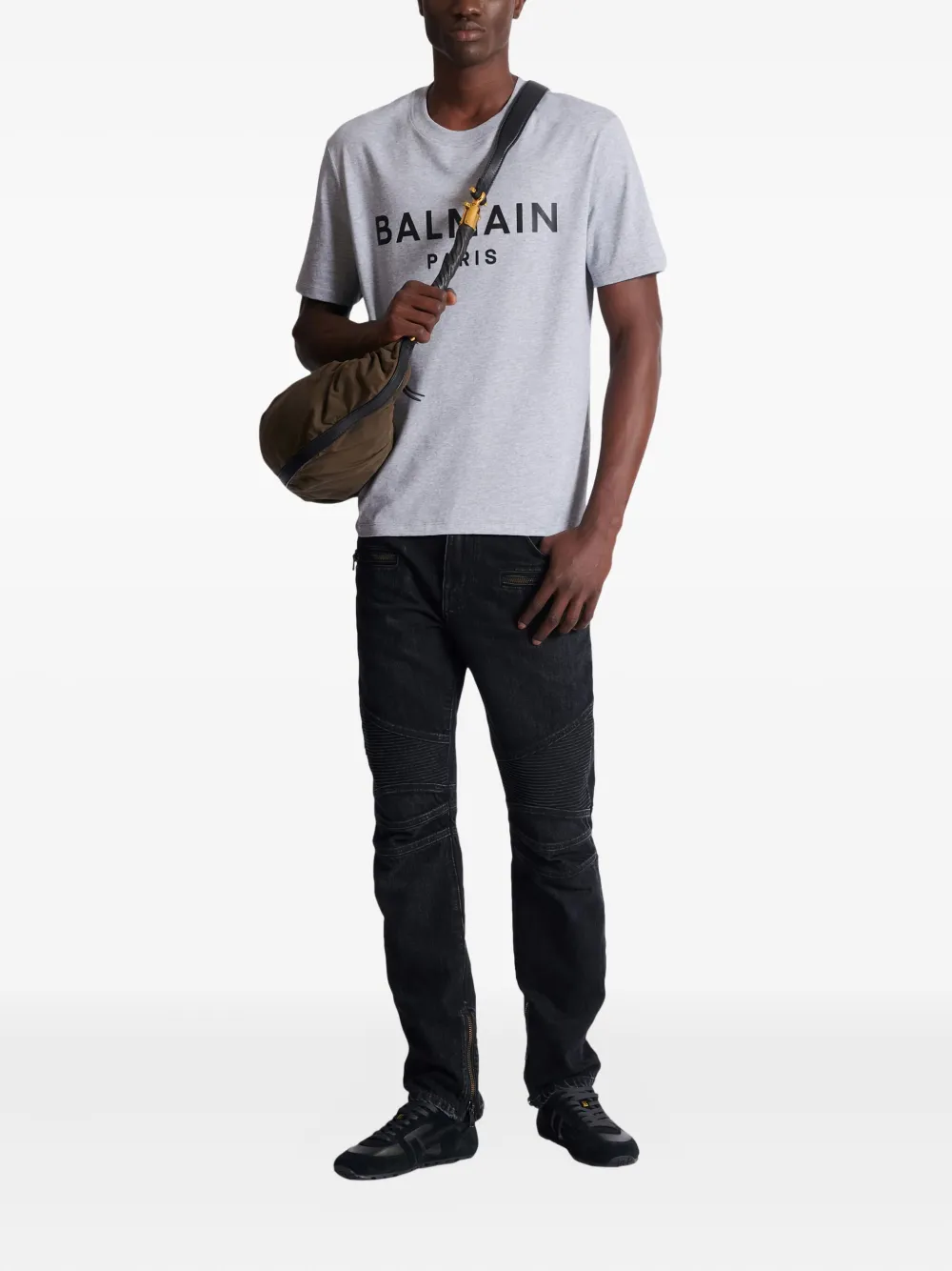 Balmain jeans Biker de algodón con cierre | Jeans slim | Image 2