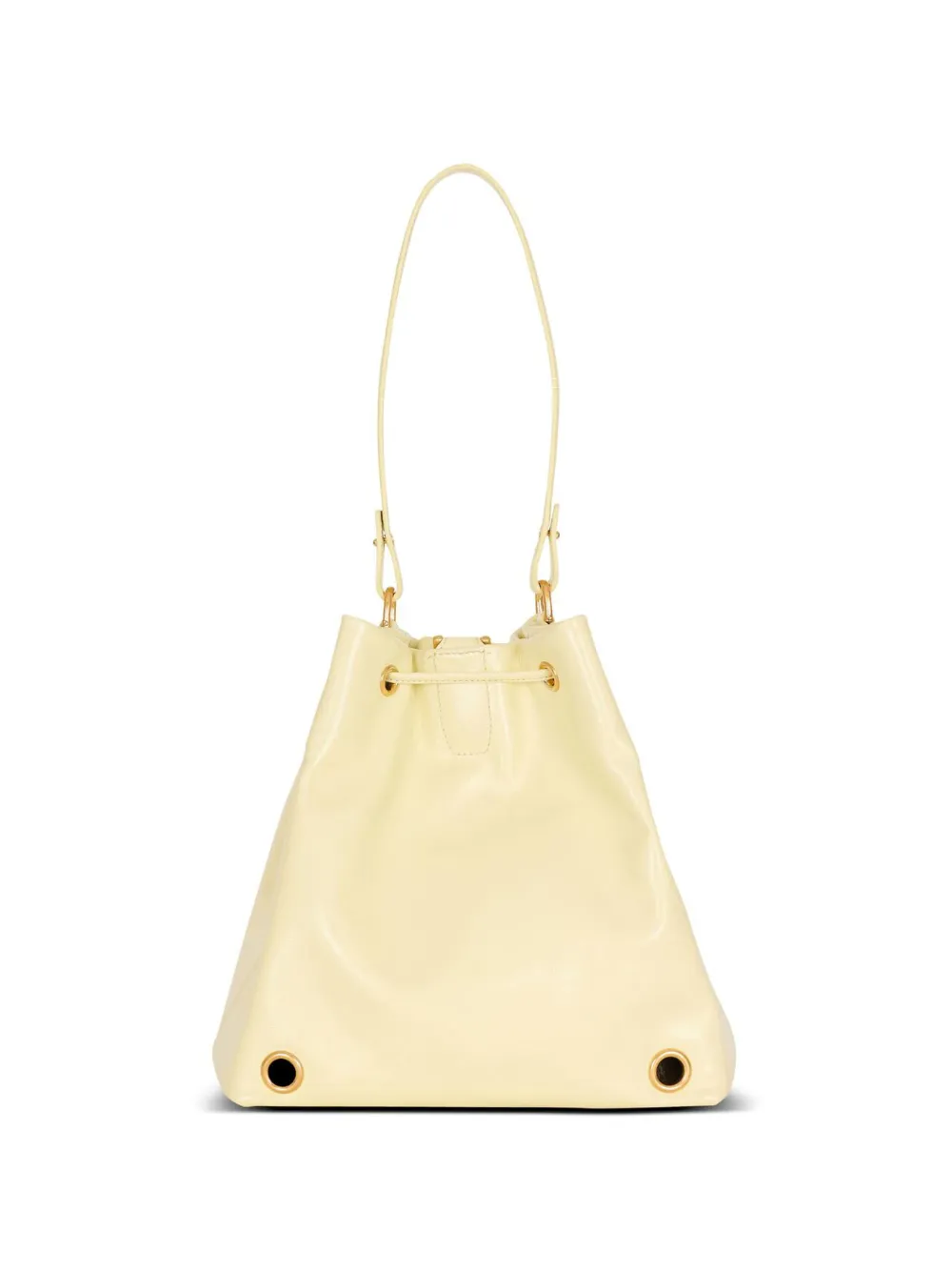 Balmain Pulse leren schoudertas Geel