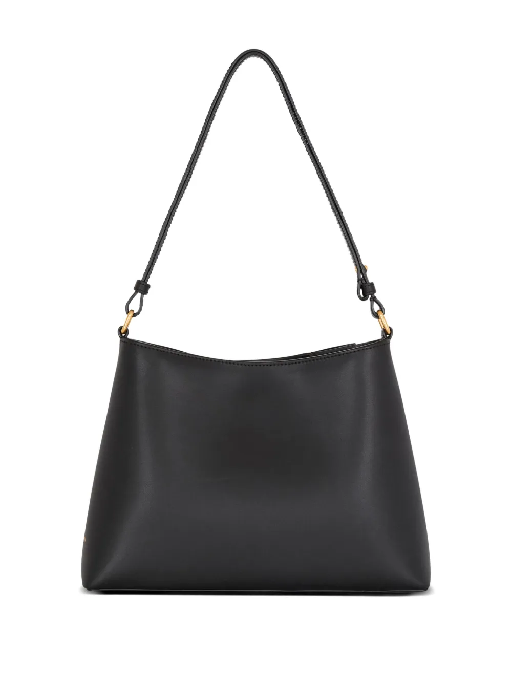  Balmain Emblème Leather Shoulder Bag - Black 