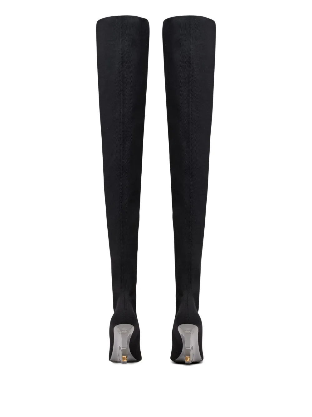 Balmain 95 mm overknee laarzen Zwart